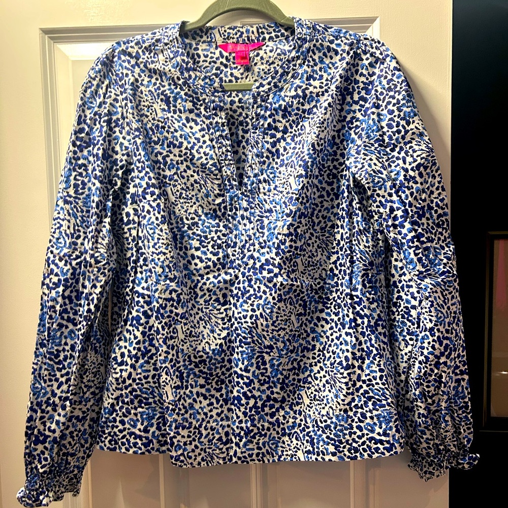 EUC Lilly Pulitzer cotton blouse, size medium